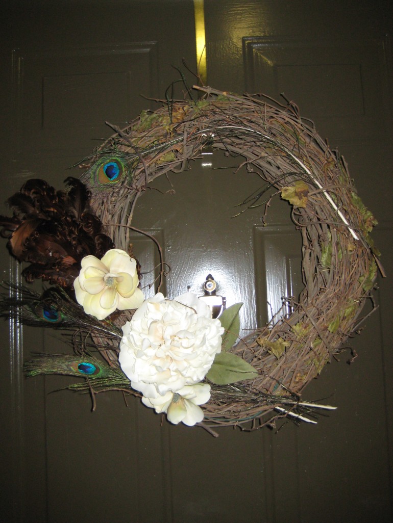 I made a wreath for our front door